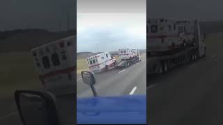 Insane Thief Steals Ambulance off Moving Rig [upl. by Yanehs]