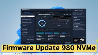 How to Update Samsung SSD NVMe 980 Pro Firmware with Samsung Magician Software Update SSD NVMe 980 [upl. by Messing]