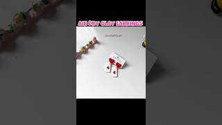 diy clay earrings air dry clay shorts clay diy craft claycrafts crafty viral [upl. by Alhak]