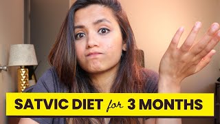 My 3 Month Satvic Diet Experience SatvicMovement  Skin Update [upl. by Berkie]