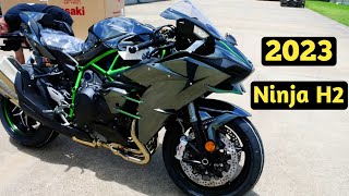 Kawasaki Ninja H2 2023 Model 🔥  Launch Date Top Speed  Price Review amp Ride [upl. by Hyman]