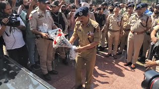 DGP Swain bids farewell to Kashmir after three decades [upl. by Ramedlav858]