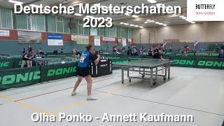 Olha Ponko  Annett Kaufmann  Deutsche Meisterschaften U19 2023  Highlights [upl. by Led147]