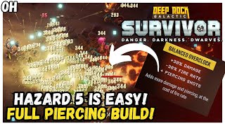 ULTRA BUSTED Piercing Build Deep Rock Galactic Survivor [upl. by Nilhtac]