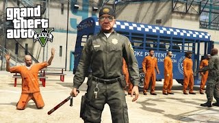 PRISON GUARD GTA 5 Mods PLAY AS A COP MOD [upl. by Askwith110]