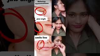 jaw lines smilelines doublechin faceyoga facial exercise shorts skincare [upl. by Margarette428]