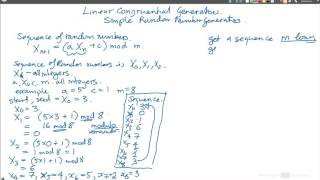 Linear Congruential Random Number Generators [upl. by Glenine]