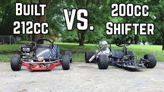 Yard Kart Racing Head to Head  200cc vs 212cc [upl. by Nickolaus906]