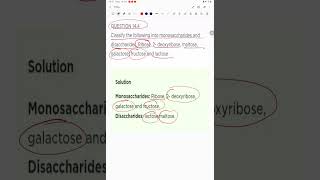 Classify the following into monosaccharides and disaccharidesRibose 2deoxyribose maltose galact [upl. by Scopp]