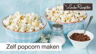 Zoute en zoete popcorn maken [upl. by Epner]