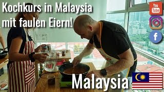 Vegetarischer Kochkurs in Kuala Lumpur mit Century Egg  MALAYSIA 🇲🇾 [upl. by Bree]