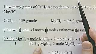 Stoichiometric MasstoMass Conversion [upl. by Llerref]