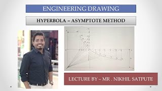 Engineering Drawing  Hyperbola  Asymtote Method Easy Drawing Techniques  Learn with nikhil [upl. by Nnyleuqaj431]