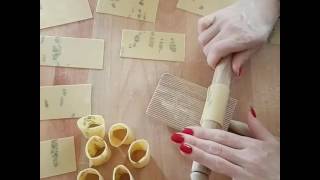 How to roll and form paccheri pasta tubes [upl. by Riess499]