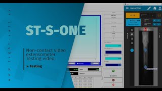 Testing Video  SOne Video Extensometer 비디오신율계 장착 금속 인장시험 [upl. by Ecissej]