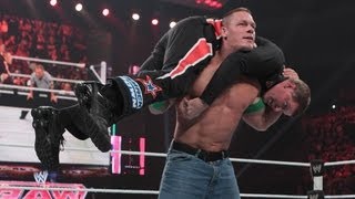 John Cena vs David Otunga 2on1 [upl. by Daph]