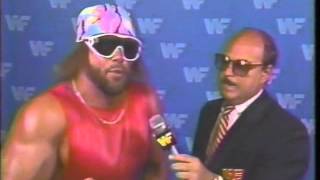 Macho Man Randy Savage Interview 07051987 [upl. by Zacharia]