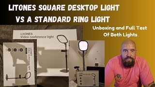 LitONES Square Desktop Light vs Standard Ring Light 💡🌟Unboxing and Full Comparison of BOTH LIGHTS 💡 [upl. by Ecnesse]