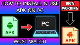 How to Install amp Use apk on PC  2024 [upl. by Xad]