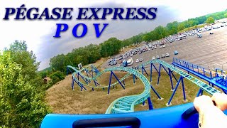 POV Pégase Express at Parc Astérix  Onride  Offride  4K [upl. by Asereht]