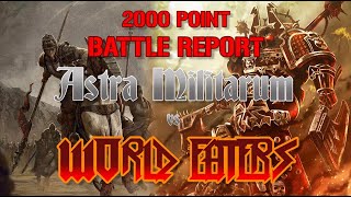 2000 Point Battle Report Death Korps of Krieg vs World Eaters [upl. by Evelyn159]