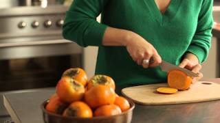 How to cut and store persimmons with Poh Ling Yeow [upl. by Wentworth]