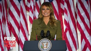 WATCH Melania Trump’s full speech at the Republican National Convention  2020 RNC Night 2 [upl. by Led]