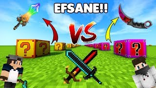 FORTUNİA VS FADE ŞANS BLOKLARI  Minecraft [upl. by Ecile459]