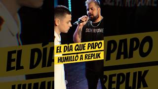 El día que PAPO HUMILLÓ a REPLIK💀 Papo Replik Freestyle FmsArgentima [upl. by Vincents]