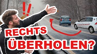 RECHTS überholen Rechtsfahrgebot und Ausnahmen ✅ [upl. by Eissalc]