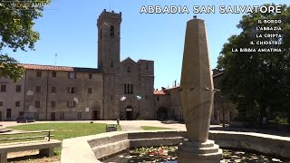 Abbadia San Salvatore  lAbbazia il chiostro la cripta la bibbia amiatina  Monte Amiata Toscana [upl. by Poore]