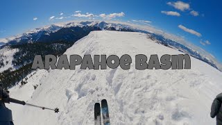 Skiing Hardpack at Arapahoe Basin on the Moment Wildcat 108s [upl. by Antony]