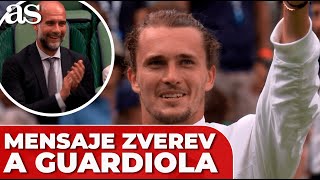 La OFERTA de ZVEREV a GUARDIOLA en WIMBLEDON que desató las risas de la PISTA CENTRAL [upl. by Johnna308]