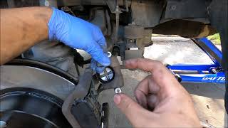 How to Compress rear brake caliper WITHOUT special tool [upl. by Amrita389]