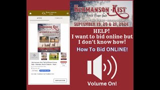 Hermanson Kist How To Bid Online [upl. by Anilrahc]