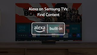 Find content with Alexa on Samsung TVs  Amazon Alexa Builtin [upl. by Suanne]