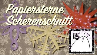 15 Scherenschnitt Papiersterne  Happy Shabby Adventskalender  15122017 [upl. by Schoenberg]