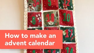 How to make an advent calendar out of fabric [upl. by Jillane260]