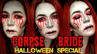 CORPSE BRIDE HALLOWEEN Makeup Tutorial [upl. by Alric165]