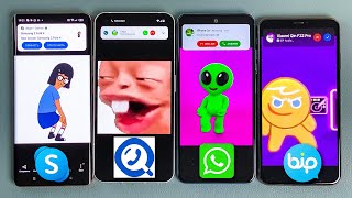 BiP vs Getcontact vs Skype vs WhatsApp Call at the Same time Realme  Xiaomi  iPhone  Noting Phone [upl. by Iluj]