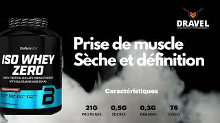 Iso Whey Zero de Biotech USAPrise de muscle Sèche et définition [upl. by Eelta]