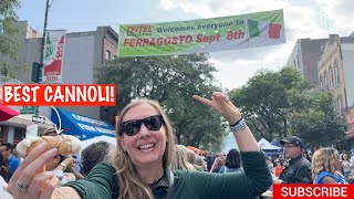 NYC VLOG The Ferragosto Italian Festival In Little Italy Bronx NY 2024 [upl. by Eelrac402]