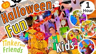 1 Hour Halloween Videos for Toddlers  Decorating Songs Crafts Science Experiment Videos for Kids [upl. by Aiksas]