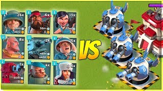 3 MAX Boom Surprises VS EVERY SINGLE Troop Boom Beach Testing [upl. by Nunes]