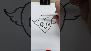 Easy Heart Shape Drawing Tutorial drawingtutorial simpledrawing fypシ゚viral SerJay [upl. by Daitzman]