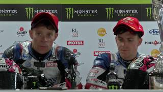 Isle of Man TT 2017  Sure Sidecar Race 1  Press Conference [upl. by Leodora]