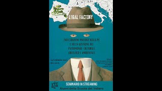 3° Seminario Legal Factory  Infiltrazioni mafiose nella PA [upl. by Nidnal575]