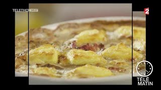 Gourmand  Gratin de cardons au Saint Marcellin [upl. by Aihtibat]