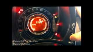 FIAT How To Videos Setting your FIAT 500 Clock Set [upl. by Wayolle519]