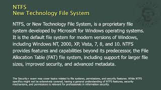 NTFS  New Technology File System [upl. by Adiuqram121]